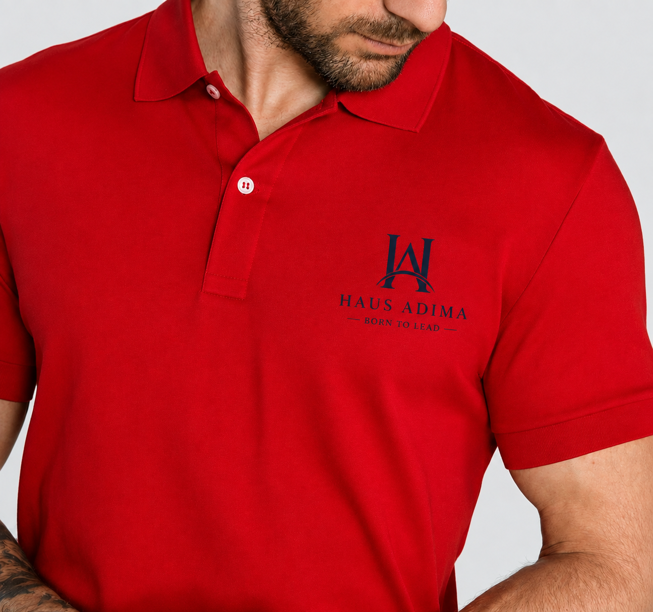 The Signature Polo in Imperial Red, logo embroidered at the left chest